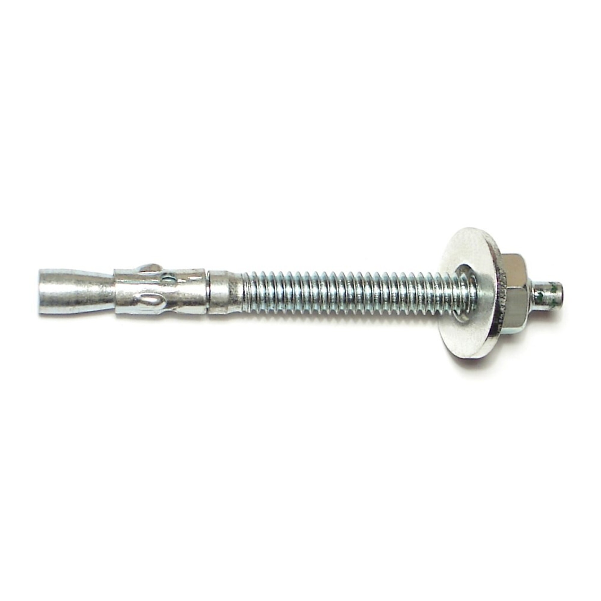 Midwest Fastener Concrete Wedge Anchors - 1/4in. x 3in., Zinc-Plated Grade 2 Steel, Coarse Thread, 100 Pcs, Model# 07849